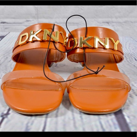 Dkny Shoes - DKNY Dark Cognac Sandals Size 9